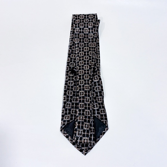 GEOFFREY BEENE Floral khaki tie - Picture 4 of 4